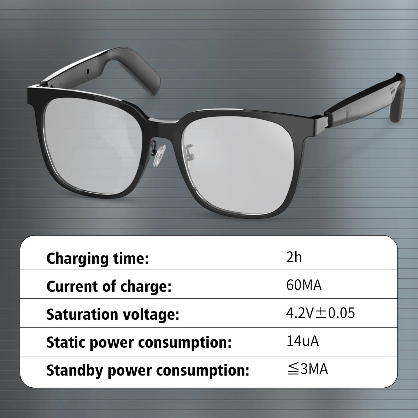 Wireless Smart Glasses Moktan Sabai with Bluetooth music, black frame design on Tampa Home & Garden Store