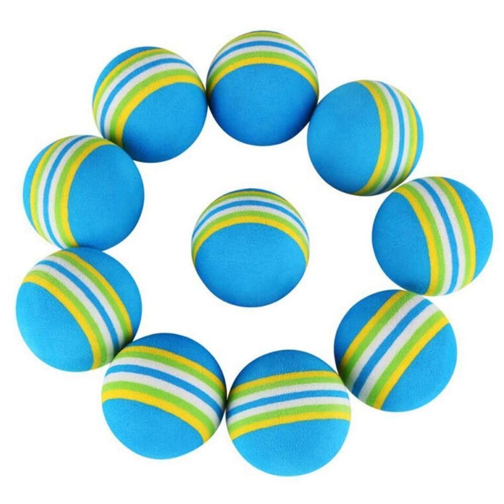 Stevvex 10pc blue striped foam cat toy balls for indoor play on Tampa Home & Garden Store