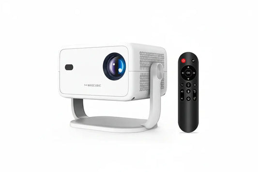 MAGCUBIC Moktan Sabai projector with remote and stand, 1080P/4K Android 11 auto focus on Tampa Home & Garden Store