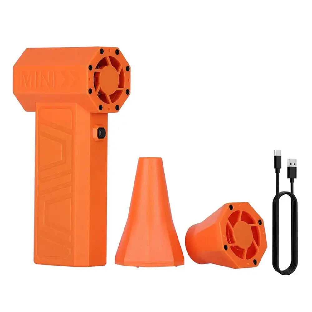 Moktan Sabai cordless air duster 130000RPM orange with USB-C charging cable on Tampa Home & Garden Store