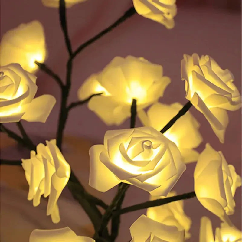 108LED Rose String Table Lamp | USB Powered Romantic Night Light for Party Decor - Tampa Home & Garden Store