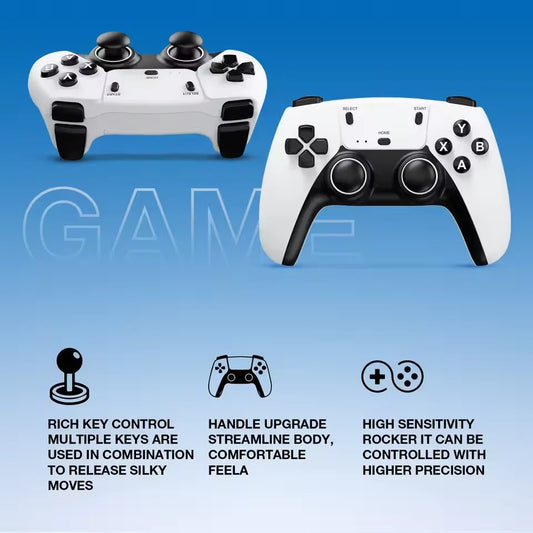 FLIPSTYLEZLLC white dual-handle USB game controller with vibration, wireless/wired 2 units on Tampa Home & Garden Store