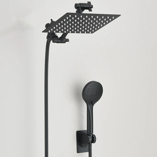 High Pressure Rain Shower Head 8-12Inch with Handheld & Adjustable Arm Spray - Tampa Home & Garden Store