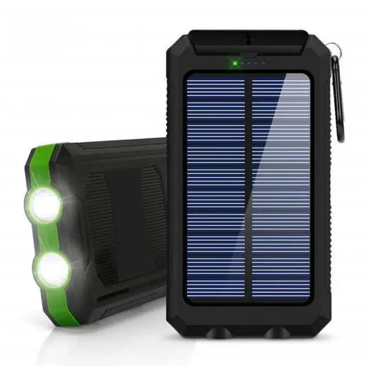 Solar Power Bank 20000mAh Portable Charger External Battery LED Light for Phones - Tampa Home & Garden Store