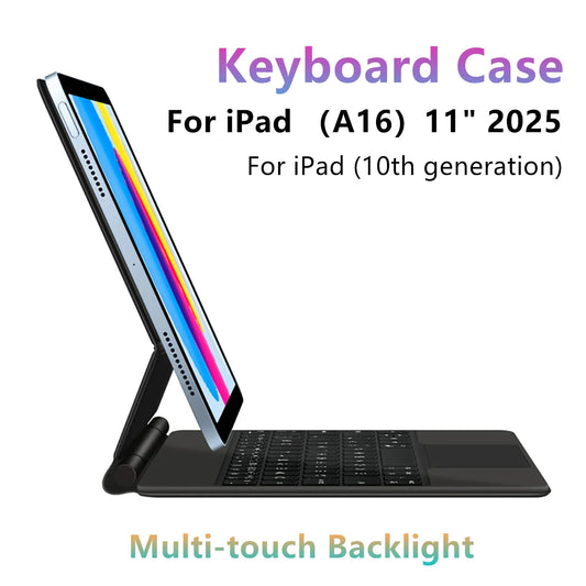 iPad 11 Inch Keyboard Case A16 10th/11th Gen Backlit Magic Smart Cover - Tampa Home & Garden Store