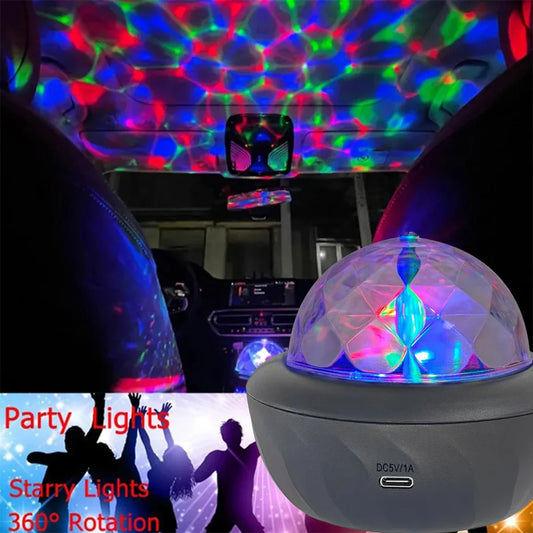 USB RGB Starry Night Sky Projector | Rotating Moon Stars Room Decor Lamp - Tampa Home & Garden Store