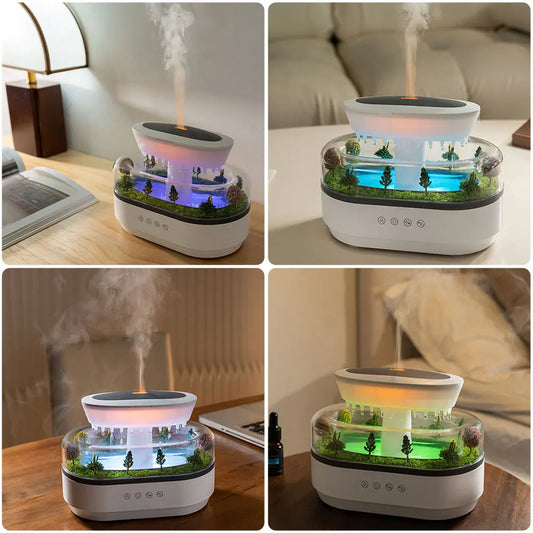 Cloud Rain Humidifier Rainfall Aromatherapy Diffuser with 7 Color Light for Home - Tampa Home & Garden Store