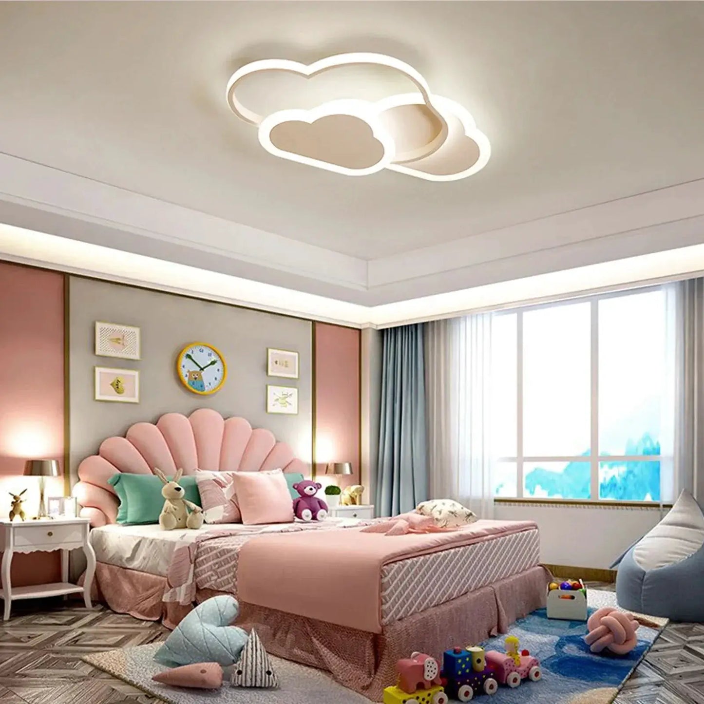 32W LED Ceiling Light | Dimmable Remote Control Cartoon Ceiling Lamp Fixture - Tampa Home & Garden Store