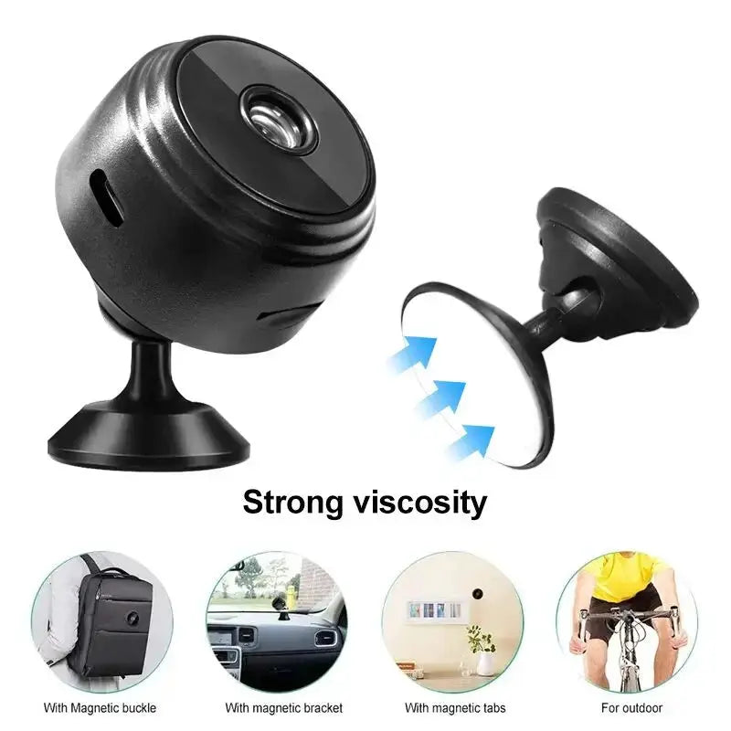HD WiFi Security Camera Moktan Sabai black spherical surveillance camera with magnetic mount on Tampa Home & Garden Store