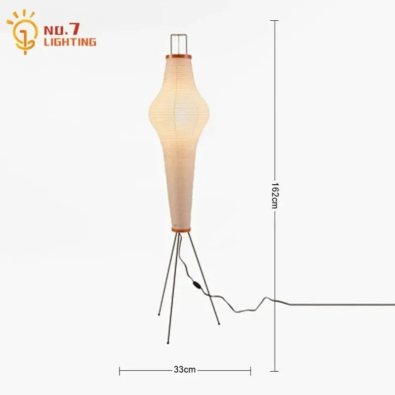 DecorBites Japanese Zen Art Floor Lamp for Living