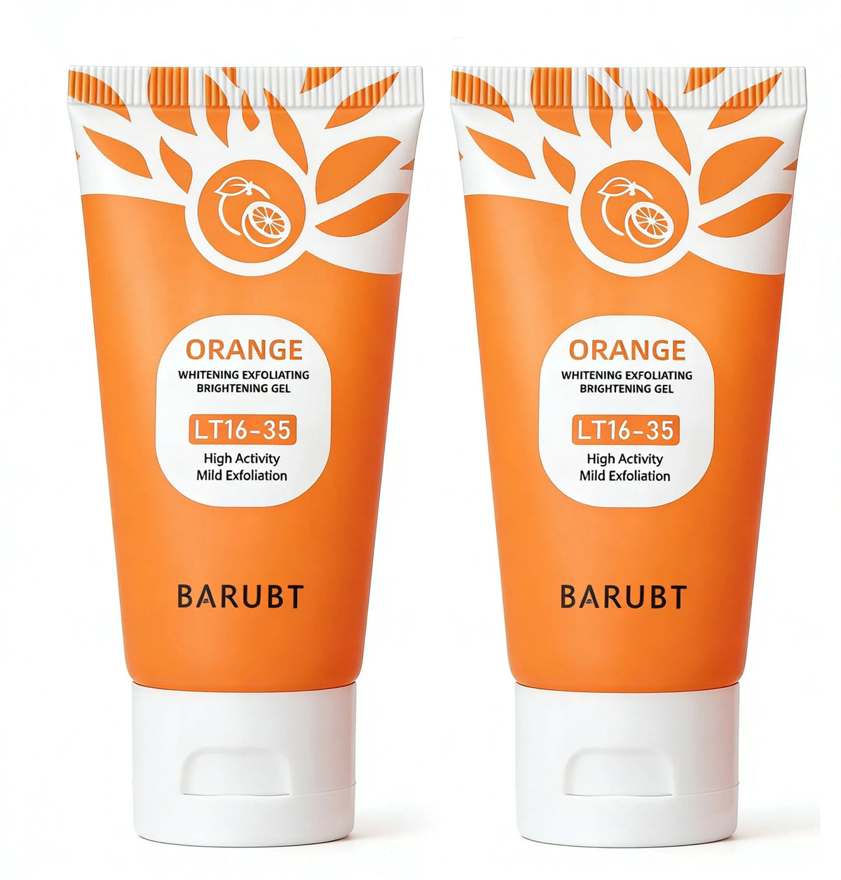Silcy Skin orange exfoliating gel two-tube set, white caps, bright orange packaging on Tampa Home & Garden Store
