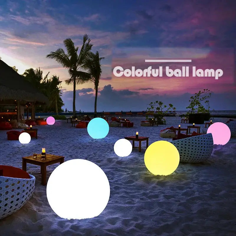 Solar LED Garden Ball Lights RGB Outdoor Decor multicolor spheres for landscape lighting on Tampa Home & Garden Store