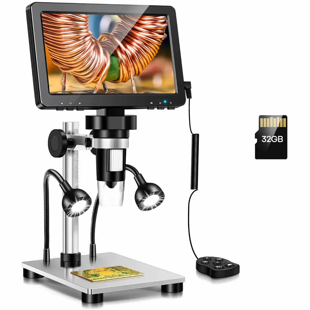 7 Inch Digital Microscope 1200X Coin Repair Camera with LED PC View - Tampa Home & Garden Store