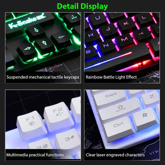 KM320 keyboard and mouse set by FLIPSTYLEZLLC with waterproof luminous RGB backlit keys on Tampa Home & Garden Store