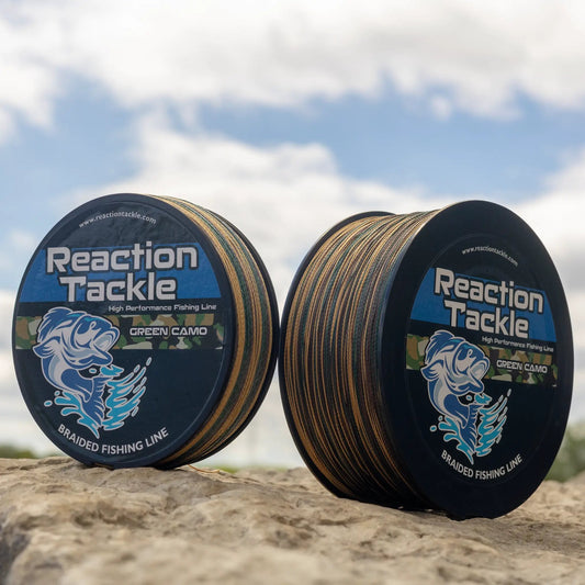 Reaction Tackle braided fishing line Green Camo, 2 spools on Tampa Home & Garden Store