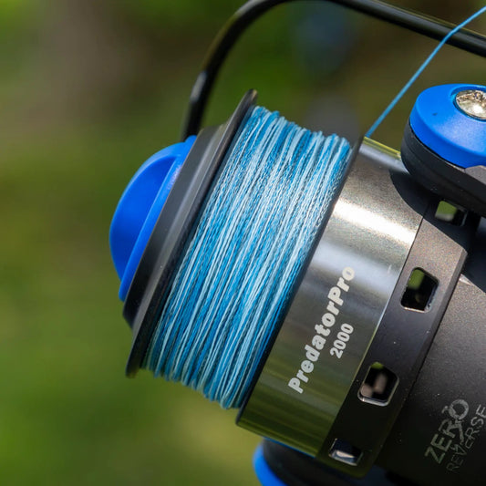 Reaction Tackle braided fishing line blue 4X Made in USA on spool on Tampa Home & Garden Store