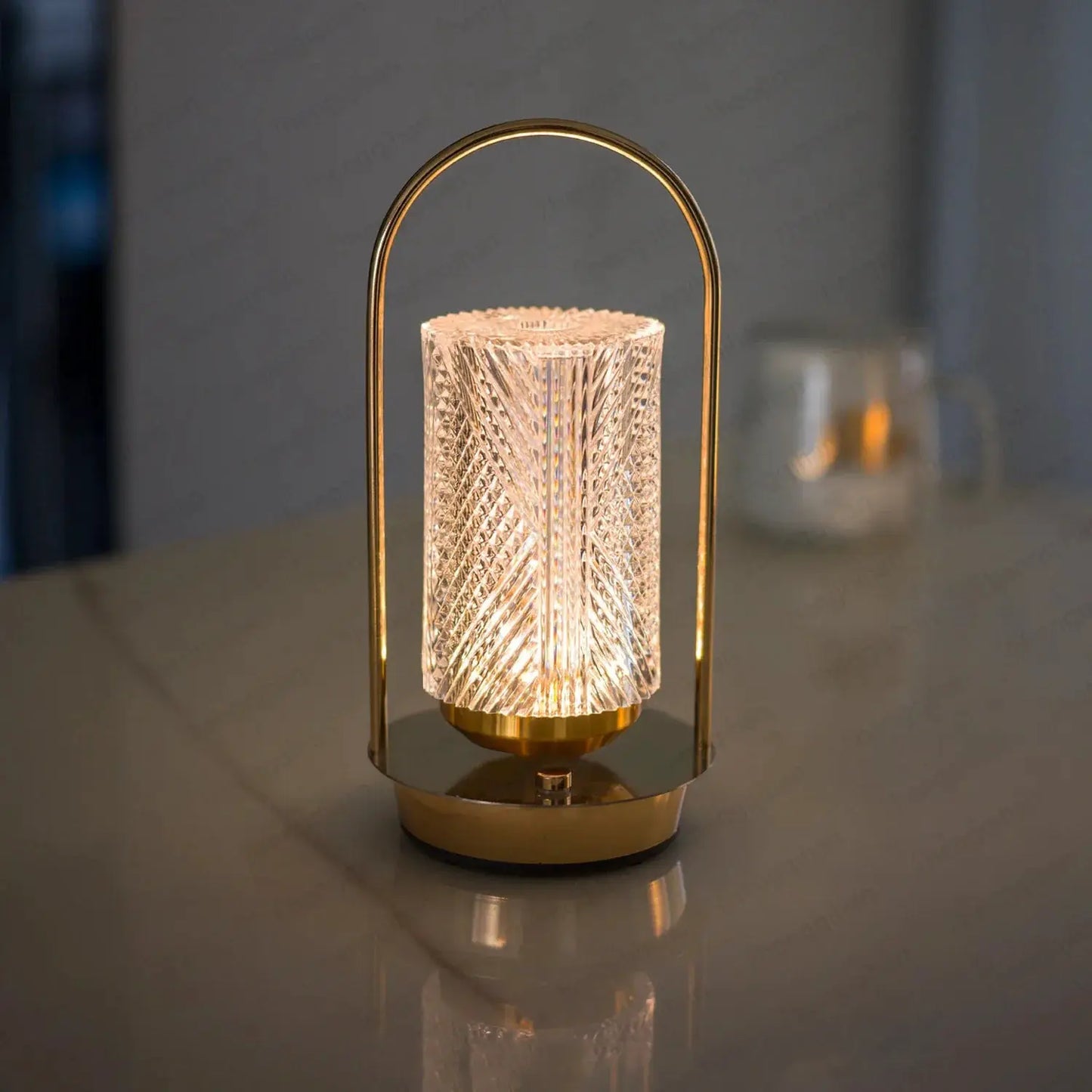 Wireless Crystal LED Table Lamp – Rechargeable Touch Night Light for Bedroom Bar - Tampa Home & Garden Store