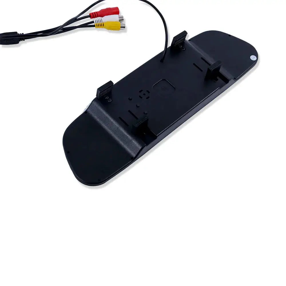 5 Inch TFT LCD Car Rearview Monitor with RCA input cables black plastic housing on Tampa Home & Garden Store