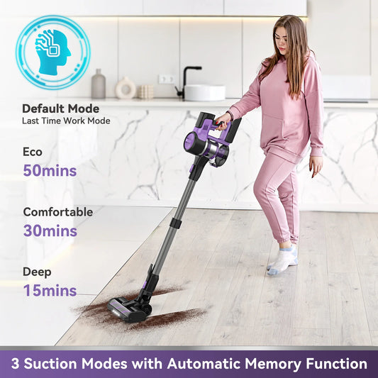 6 in 1 Cordless Stick Vacuum Cleaner 45KPa Powerful Suction 50 Min Runtime - Tampa Home & Garden Store