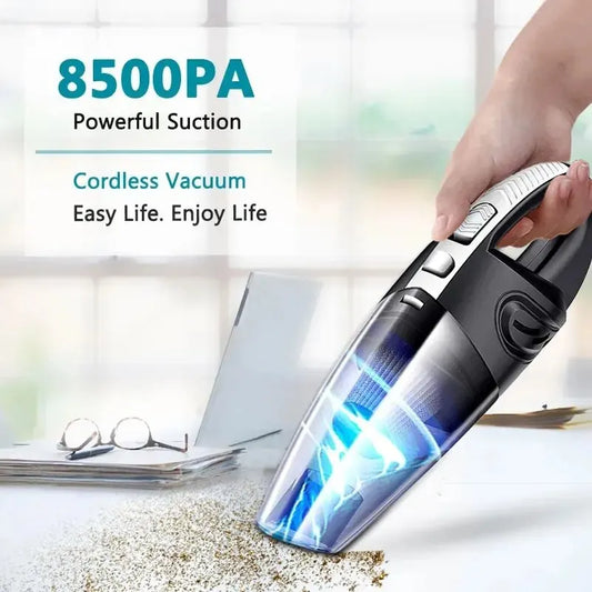 Wireless Handheld Vacuum Cleaner – Powerful Cyclone Suction for Car & Home Pet Hair - Tampa Home & Garden Store