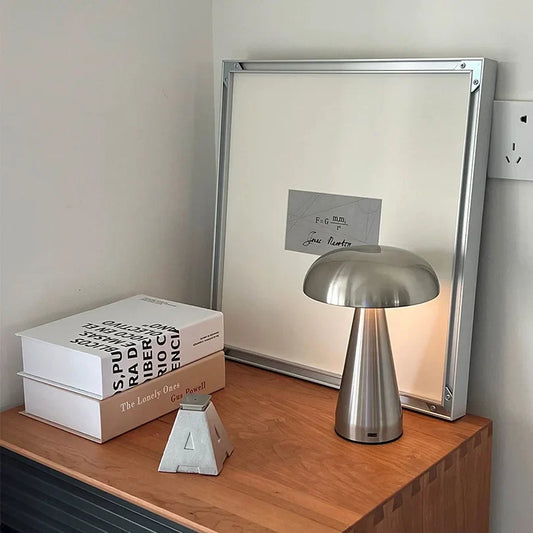 Rechargeable LED Mushroom Table Lamp Touch Sensor Bedside Night Light Decor - Tampa Home & Garden Store