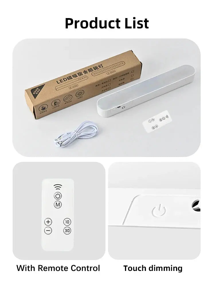 USB Rechargeable LED Night Light 3 Color Dimmable with remote control and USB cable on Tampa Home & Garden Store