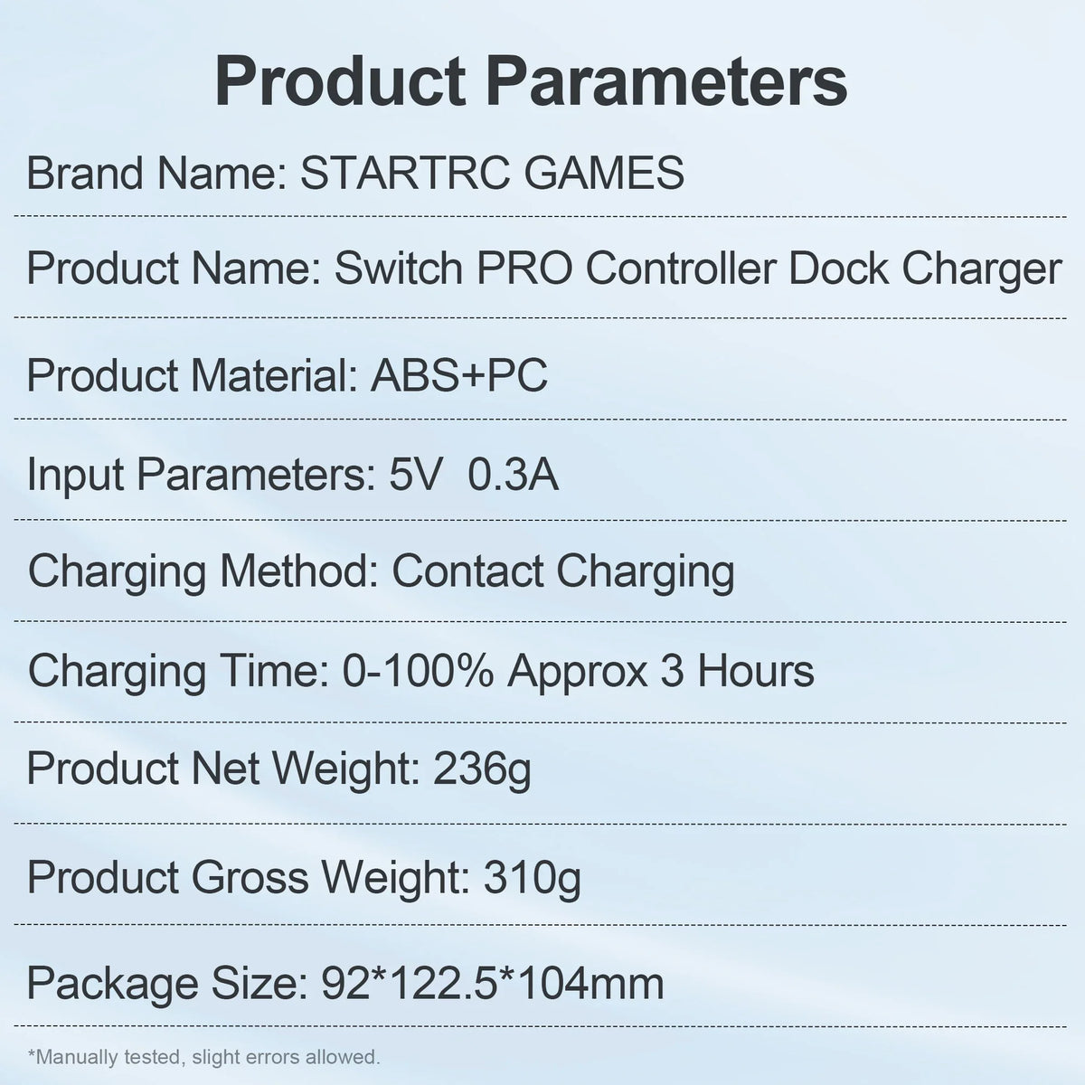 Charging Dock for Switch Pro Controller by FLIPSTYLEZLLC ABS+PC LED 5V 0.3A contact charging on Tampa Home & Garden Store