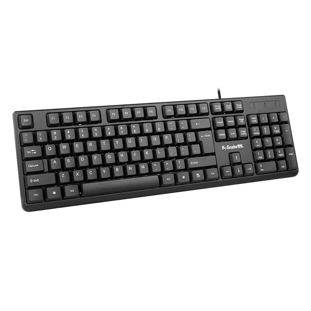 Black wired USB keyboard by K-Snake with full-size layout and numeric keypad on Tampa Home & Garden Store