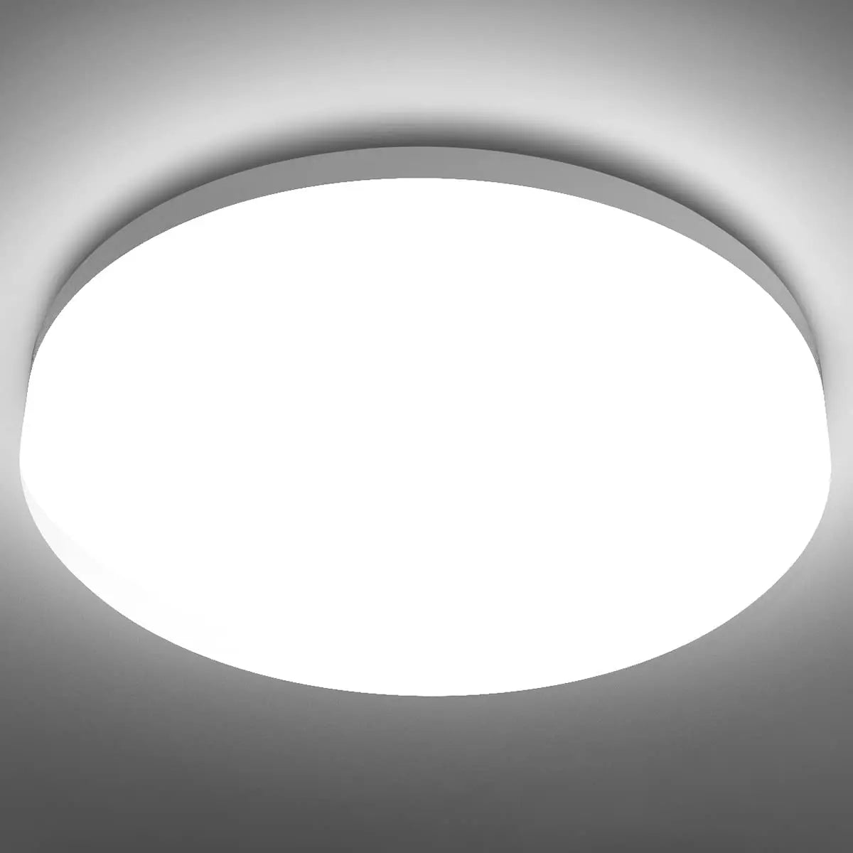 Ultra Thin Round LED Ceiling Light 6500K slim flush mount white diffuser Moktan Sabai on Tampa Home & Garden Store
