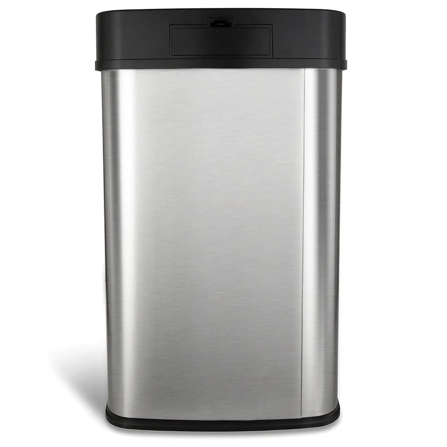 Silver/Black 13-Gallon Stainless Steel Kitchen Trash Can with Motion Sensor Lid - Tampa Home & Garden Store