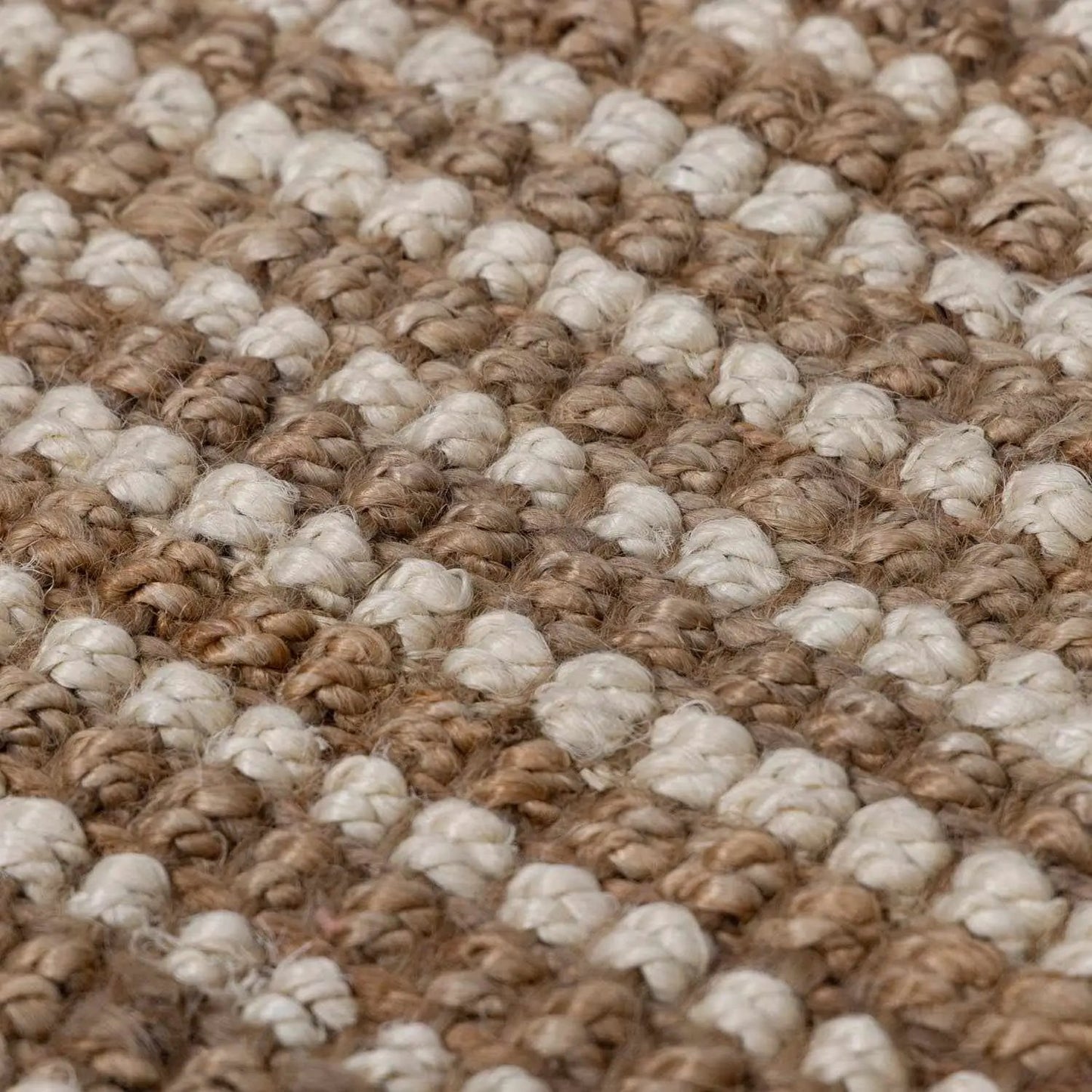 Ambel Tan Camel Jute Area Rug hand woven in beige-brown tones Boutique Rugs on Tampa Home & Garden Store