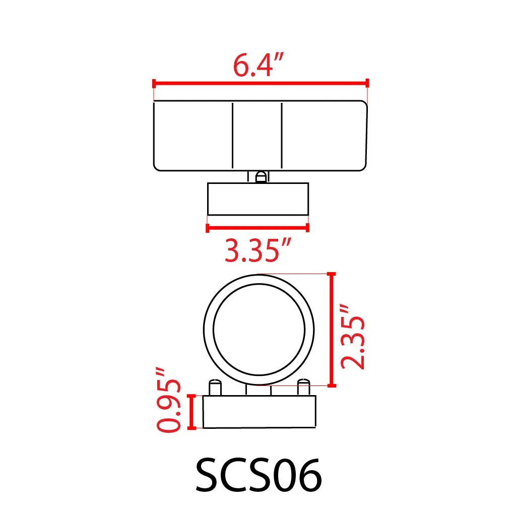 Aplique de luz LED de acero inoxidable SCS06 con forma de cilindro, de arriba a abajo, bidireccional