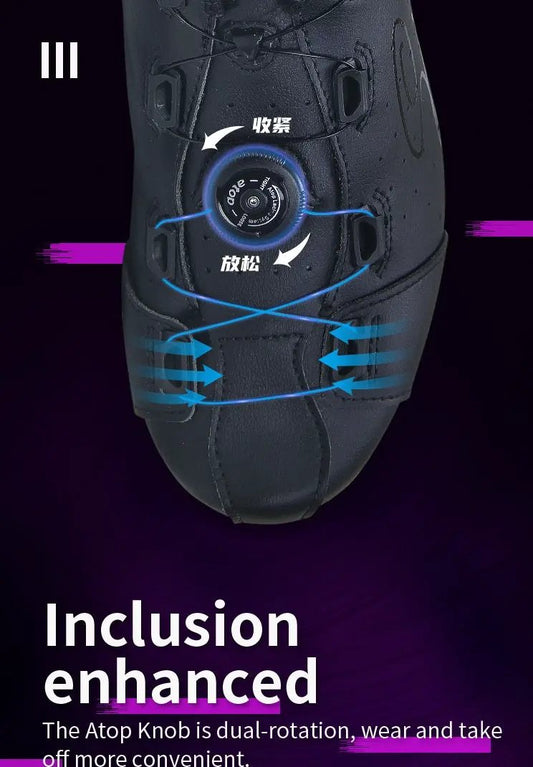 MagicCycling SD019 MTB Road Bike Shoes black with dial closure on Tampa Home & Garden Store