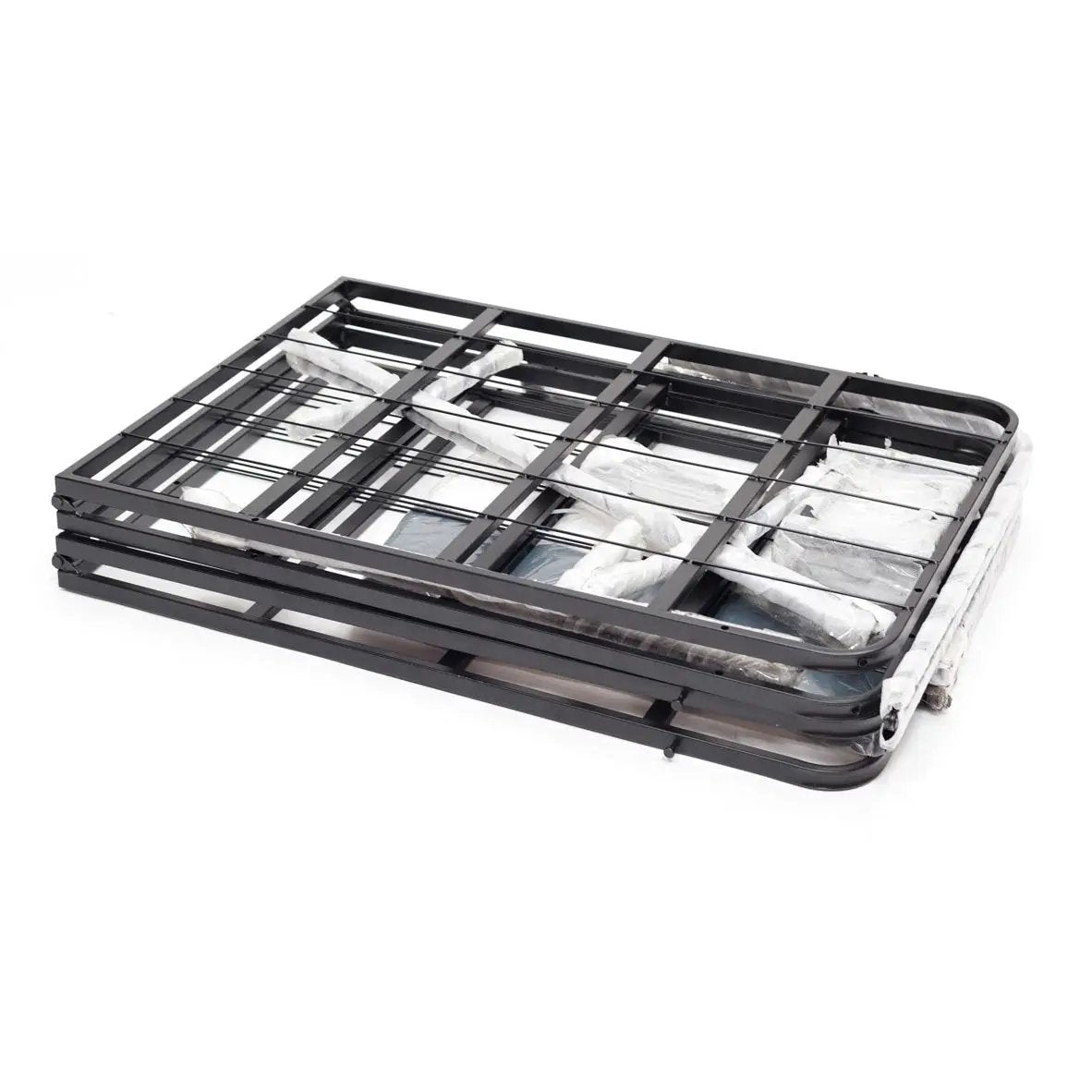 Queen size Metal Box Spring Mattress Foundation with Cover - Tampa Home & Garden Store