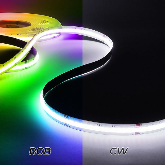 SLD06 Dotless Linear LED RGBW Color Changing 6W/ft COB Strip Lights IP20 Low Voltage DC24V Tape Light - Tampa Home & Garden Store