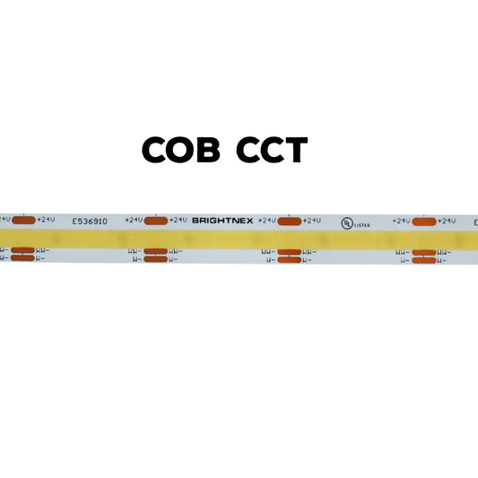 SLD07 Dotless Linear LED Tunable CCT (2700K-6500K) COB Strip Lights Low Voltage DC24V Tape Light - Tampa Home & Garden Store
