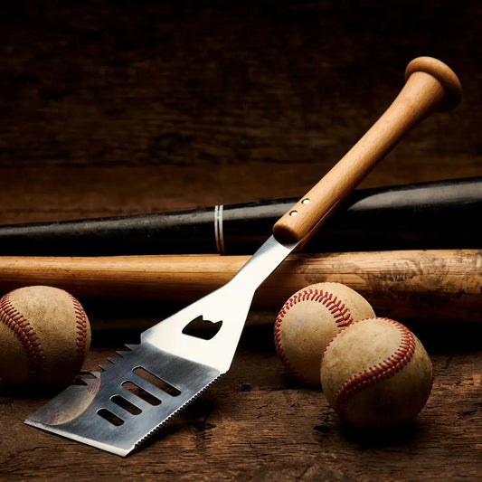 Slider Spatula Bat Handle Grill Tool with wooden handle and stainless blade Baseball BBQ on Tampa Home & Garden Store