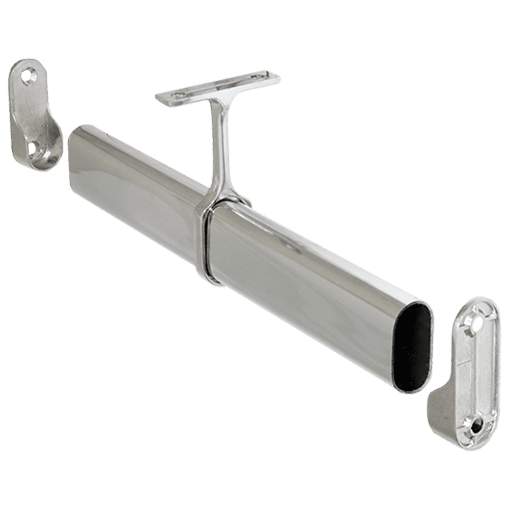SM09 Wardrobe Rail Center Bracket for Oval Rod, chrome finish, Kings Outdoor Lighting on Tampa Home & Garden Store