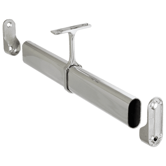 SM09 Wardrobe Rail Center Support Bracket Oval Closet Rod Pair Accessories - Tampa soil911.com