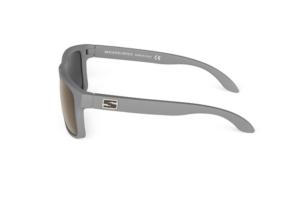 Decoy Wolf Gray Sunglasses Skeleton Optics, gray matte frame with brown gradient lenses on Tampa Home & Garden Store