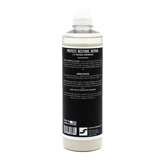 Socar Sealant for Automotive and RV Protection bottle, black label, Socar Chemical on Tampa Home & Garden Store