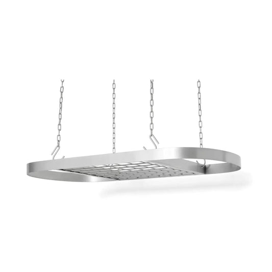 Heavy Duty Carbon Steel Ceiling Mount Kitchen Pot Rack with 16 Hanging Hooks - Tampa Home & Garden Store