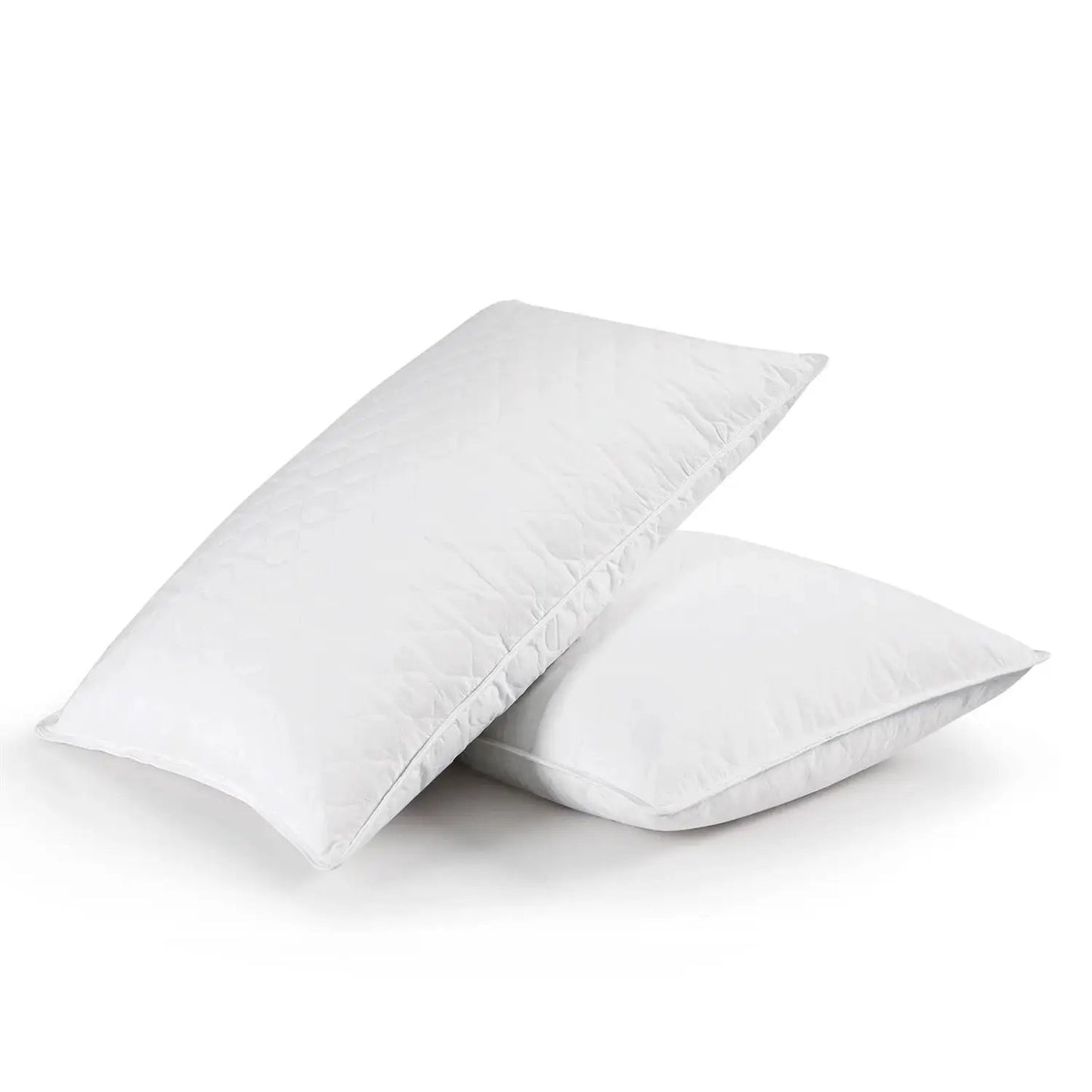 Set of 2 Machine Washable Down Feather Blend Pillow in Standard/Queen size - Tampa Home & Garden Store