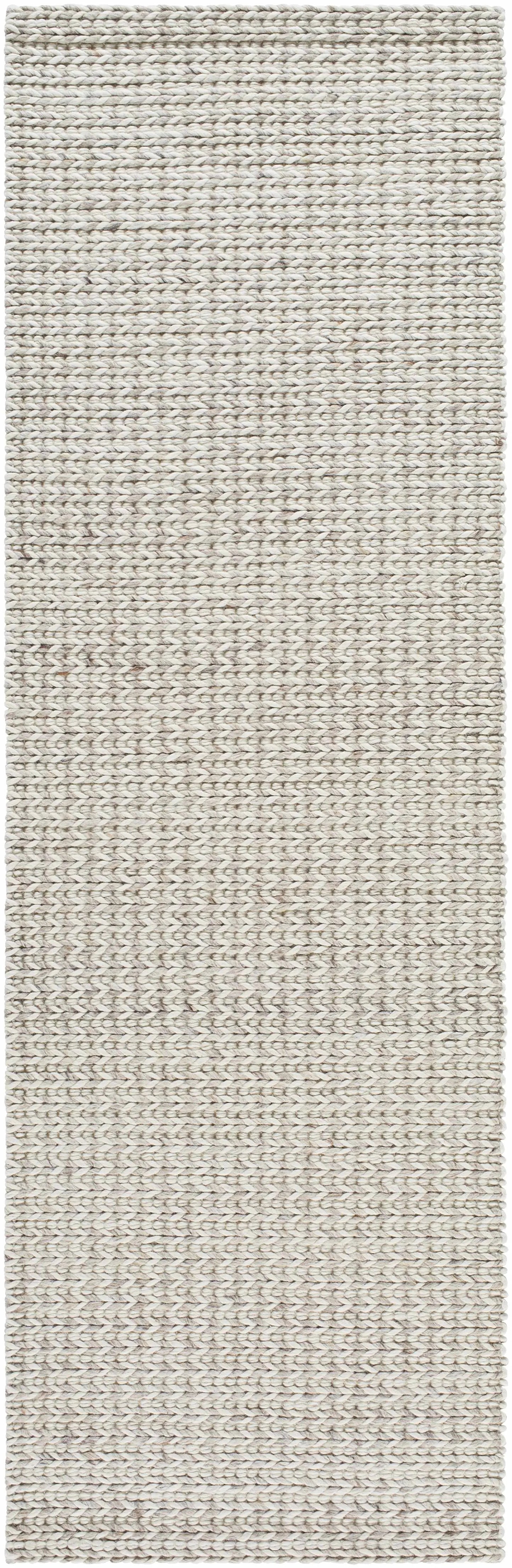 Lenci hand-woven wool area rug beige with braided texture, contemporary Boutique Rugs on Tampa Home & Garden Store