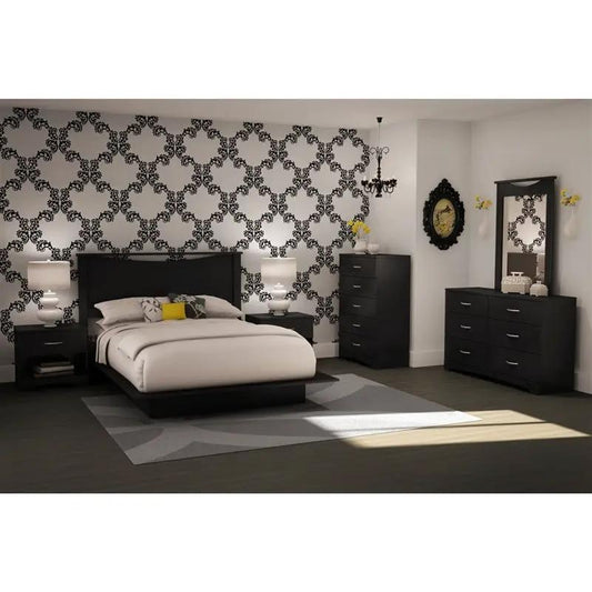 Step One 5-Drawer Chest in black finish by HomePacific, modern bedroom dresser on Tampa Home & Garden Store