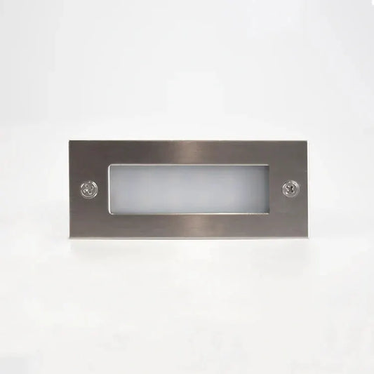 STS02 12V recessed stainless brick wall light with frosted lens Kings Outdoor Lighting on Tampa Home & Garden Store