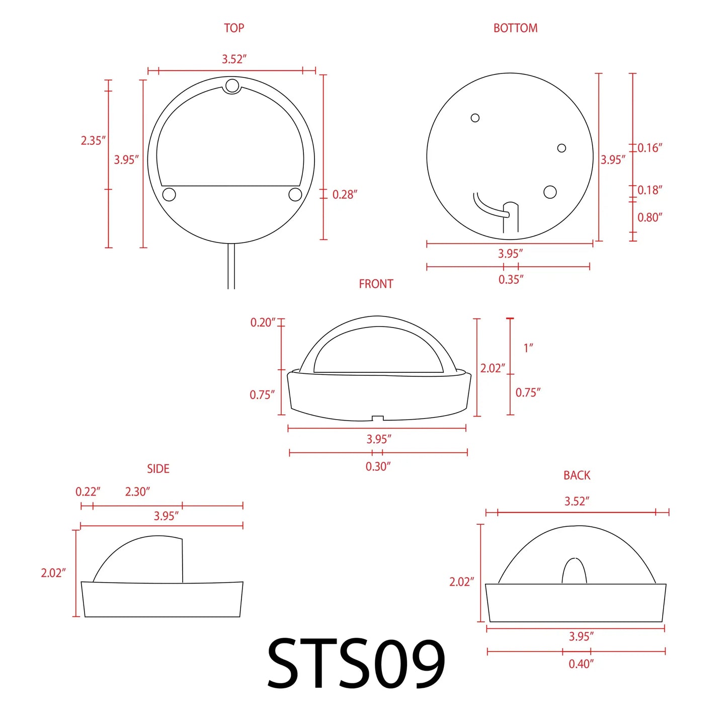 STS09 LED Round Stainless Steel Deck Light Surface Mount Low Voltage Landscape Lighting - Tampa Home & Garden Store
