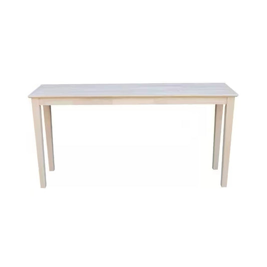 Unfinished Solid Wood 5-ft. Farmhouse Console Sofa Table - Tampa Home & Garden Store