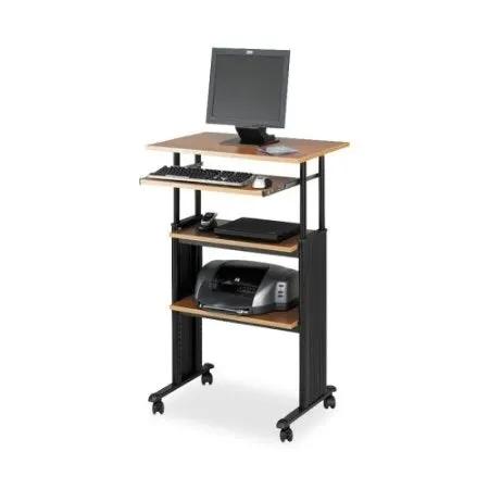 Adjustable Height Stand Up Office Desk in Medium Oak - Tampa Home & Garden Store