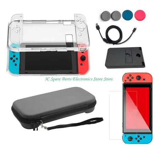 SZ Storage Bag Waterproof Case for Nintendo Switch with clear shell and screen protector kit on Tampa Home & Garden Store
